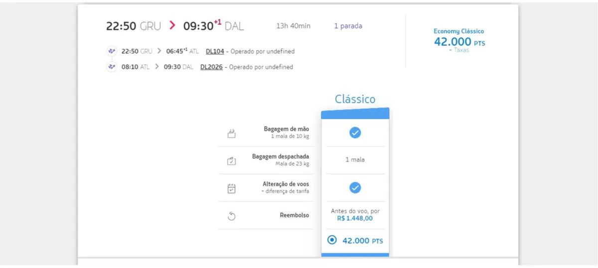 Voos da Delta já podem ser resgatados com pontos Latam Pass através do site